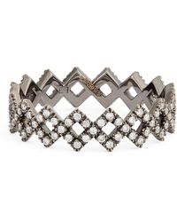 Eva Fehren - Blackened And Diamond Rex Ring - Lyst