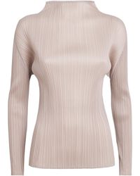 Pleats Please Issey Miyake - Long-Sleeve New Colorful Basics 4 Top - Lyst