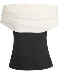 Voranida - Silk-Blend Ruched-Detail Vetra Top - Lyst