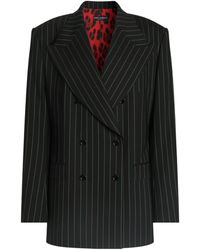 Dolce & Gabbana - Wool-Blend Stripe Blazer - Lyst