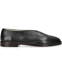 Lemaire - Leather Piped Slippers - Lyst