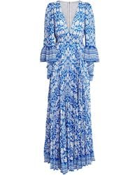 Alice + Olivia - Printed Selene Maxi Dress - Lyst