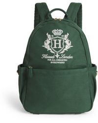 Harrods - Cotton Embroidered Emblem Backpack - Lyst