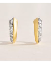 Jade Trau - Mini And Diamond Frankie Huggie Hoops - Lyst