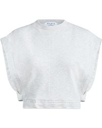 Alaïa - Jersey Crop Top - Lyst