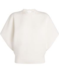 Molli - Virgin Wool Scalloped Sweater Top - Lyst