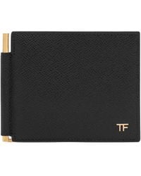 Tom Ford - Leather T-Line Money Clip Wallet - Lyst
