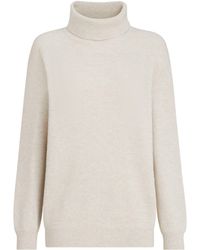 Brunello Cucinelli - Cashmere Rib-Knit Monili Rollneck Sweater - Lyst