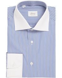 Brioni - Cotton Stripe Shirt - Lyst