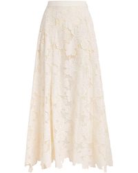 Sandro - Guipure Lace Maxi Skirt - Lyst