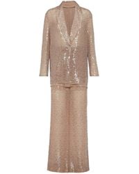 Brunello Cucinelli - Sequinned Two-piece Suit - Lyst