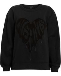 AllSaints - Organic Cotton Piper Sweatshirt - Lyst