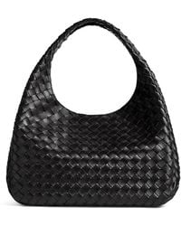 Bottega Veneta - Large Leather Intrecciato Campana Shoulder Bag - Lyst