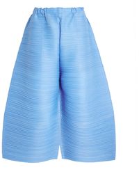 Pleats Please Issey Miyake - Wide-Leg Thicker Bottoms 2 Trousers - Lyst