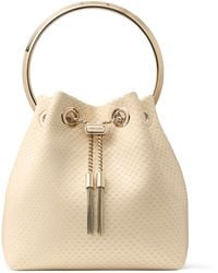 Jimmy Choo - Leather Bon Bon Top-Handle Bag - Lyst
