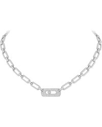 Messika - Move Link And Diamond Necklace - Lyst