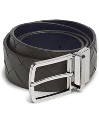 Bottega Veneta - Leather Intrecciato Reversible Belt - Lyst