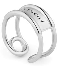 Givenchy - Safety Pin Logo Ring - Lyst