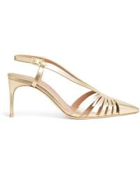Malone Souliers - X Harrods Metallic Leather Janette Slingback Pumps 70 - Lyst