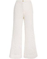 Maje - Guipure Lace Flared Trousers - Lyst