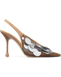 Jimmy Choo - Isa 95 Mesh Slingback Pumps - Lyst