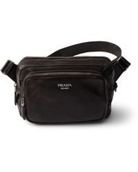Prada - Leather Cross-Body Bag - Lyst