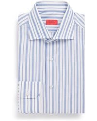Isaia - Cotton Stripe Shirt - Lyst