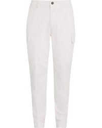 Eleventy - Stretch-Cotton Cargo Trousers - Lyst