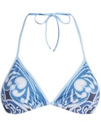 La DoubleJ - Cocoon Placée Triangle Bikini Top - Lyst