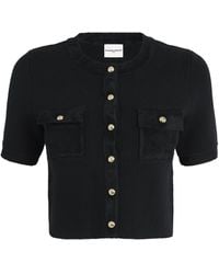 Claudie Pierlot - Knitted Short-Sleeve Top - Lyst