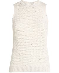 Eleventy - Sequinned Sweater Vest - Lyst