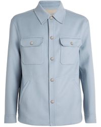 Canali - Wool Reversible Shirt Jacket - Lyst