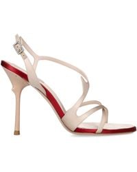 Roger Vivier - Satin Rose Sandals 85 - Lyst