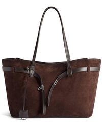 Balenciaga - Suede Bel Air Tote Bag - Lyst