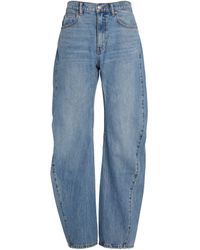 Alexander Wang - Curved Wide-leg Jeans - Lyst