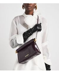 Jacquemus - Croc-Embossed Leather The Rond Carré Clutch Bag - Lyst