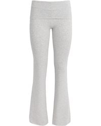 Skims - Cotton-Blend Fold-Over Trousers - Lyst