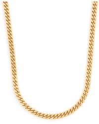 Hatton Labs - Plated Chunky Cuban Necklace - Lyst