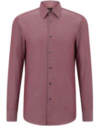 BOSS - Organic Cotton Shirt - Lyst