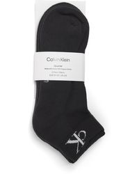 Calvin Klein - Cotton-Blend Quarter Socks - Lyst