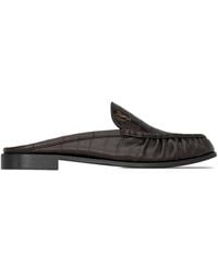 Saint Laurent - Eel Leather Le Loafer Mules - Lyst