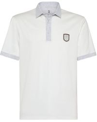Brunello Cucinelli - Tennis Badge Polo Shirt - Lyst