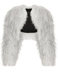 Dolce & Gabbana - Kim Dolce&gabbana Ostrich Feather Bolero Jacket - Lyst