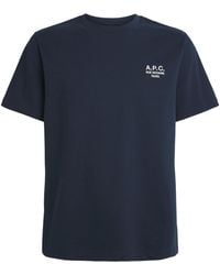 A.P.C. - Cotton Logo T-Shirt - Lyst
