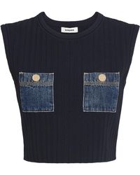 Sandro - Knit Cropped Top - Lyst
