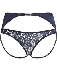 Coco De Mer - Tamara Open Suspender Briefs - Lyst