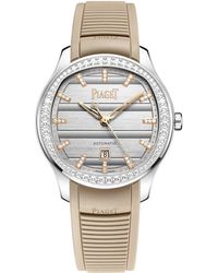 Piaget - Stainless Steel And Diamond Polo Signature Date Watch - Lyst