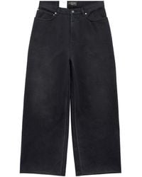 Balenciaga - Sticker Wide-leg Jeans - Lyst