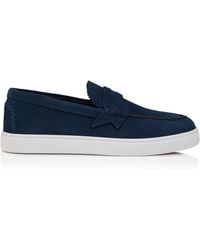 Christian Louboutin - The Harold I Suede Boat Shoes - Lyst
