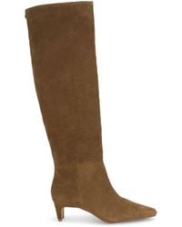 Kurt Geiger - Suede Bella Knee-High Boots - Lyst